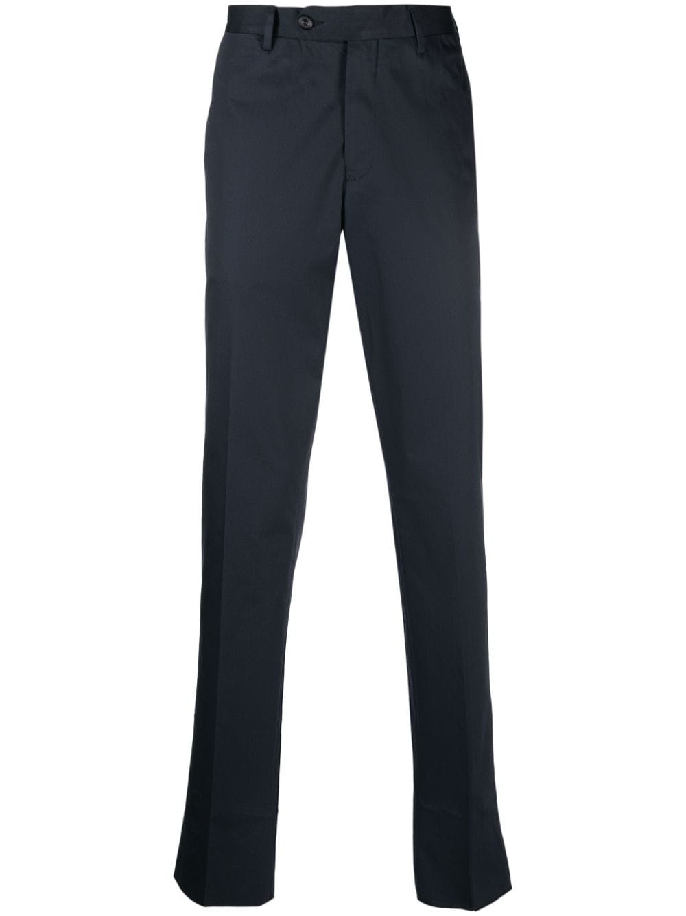 lardini pantalon de costume en coton mélangé - bleu