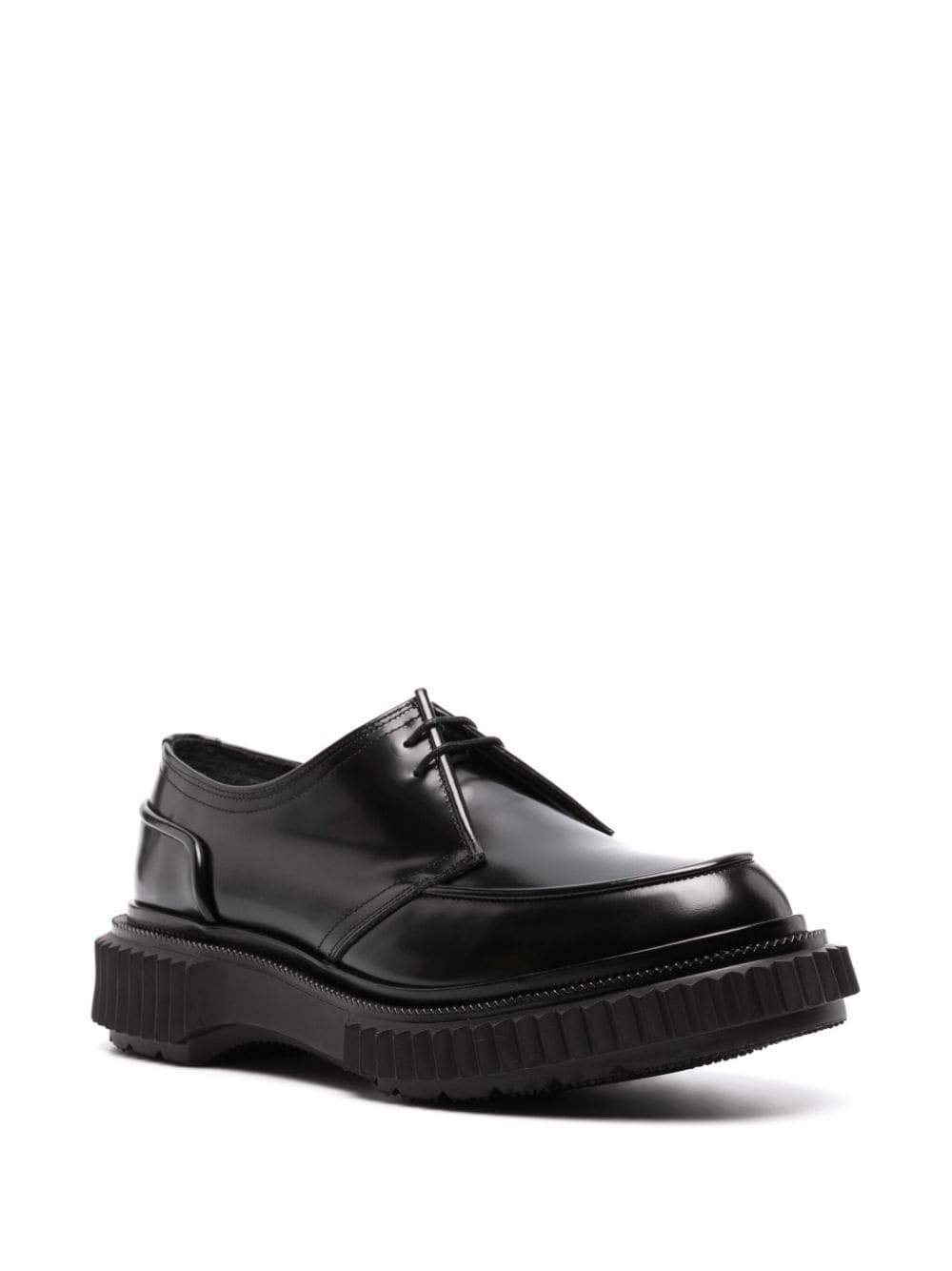 Adieu Paris chunky leather derby shoes - Zwart