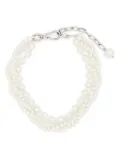 Simone Rocha layered chunky pearl Necklace - White