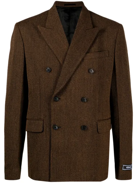 Versace blazer con doble botonadura