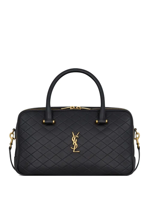 Saint Laurent Lyia Quilted Leather Duffle Bag - Farfetch