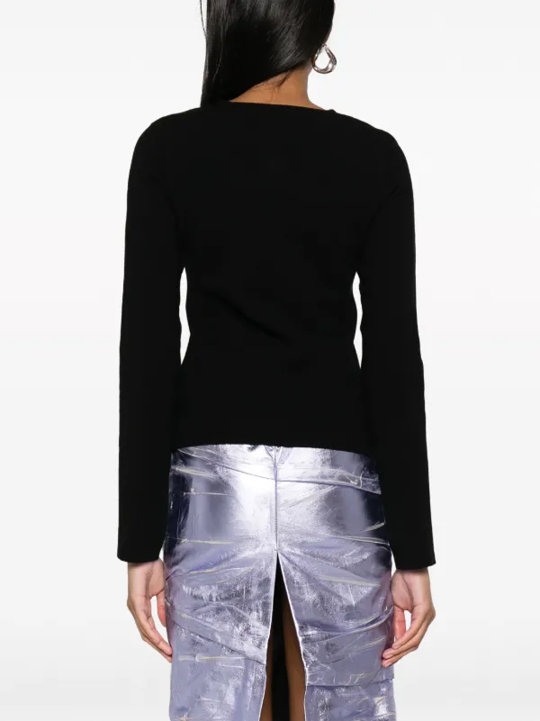 Topshop hot sale black sweatshirt