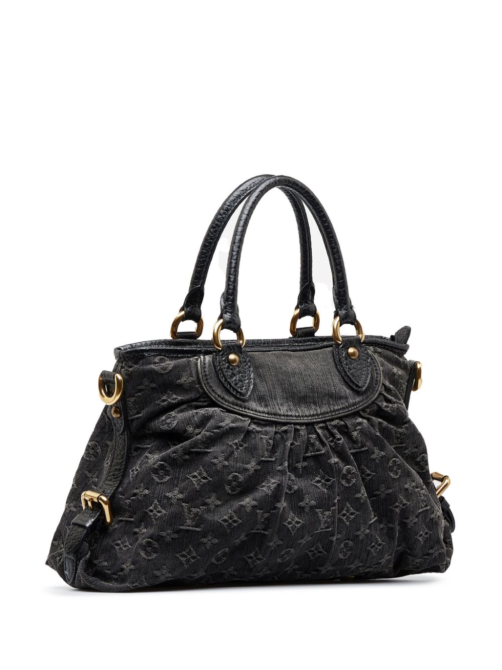 Louis Vuitton Monogram Denim Neo Cabby MM - Black Totes, Handbags