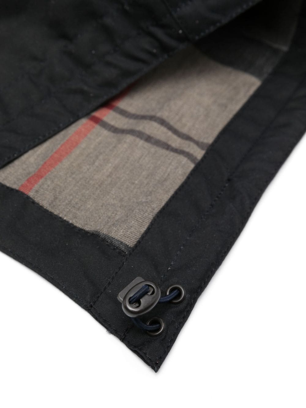 Barbour Re-engineered checked-lining hood - Blauw