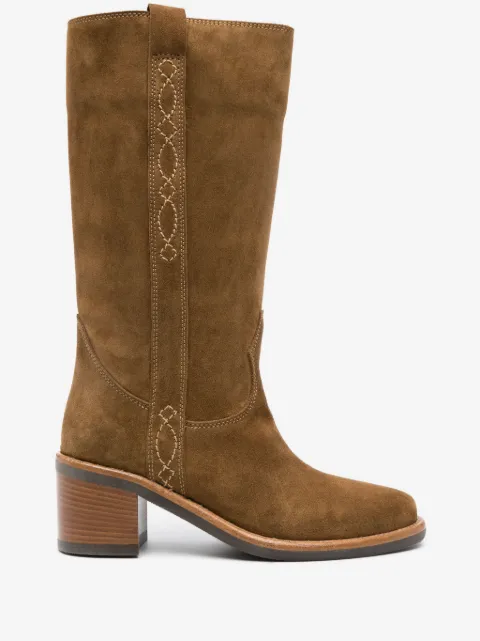 Ash 60mm suede leather boots