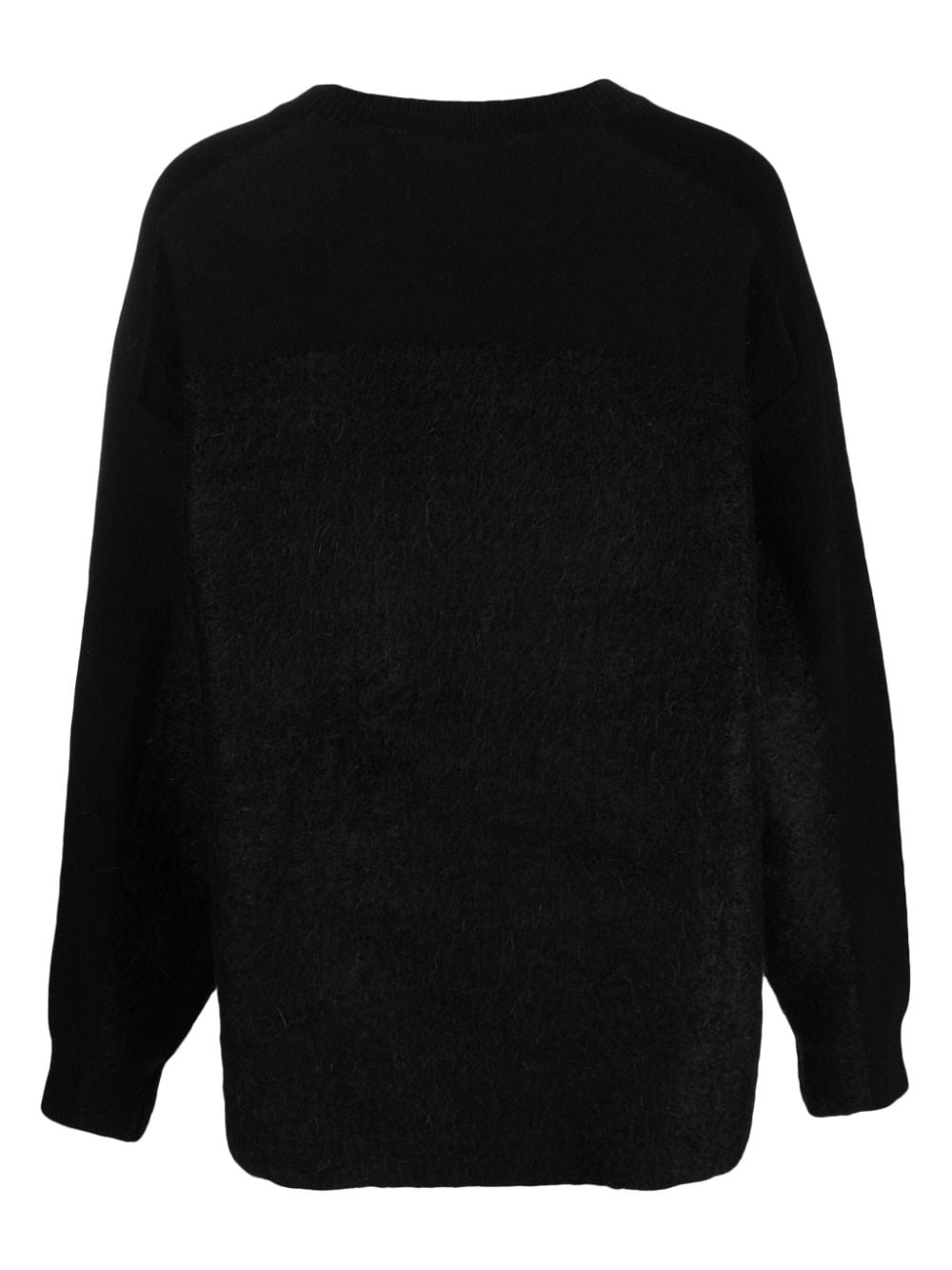Y-3 brushed-effect wool-blend jumper - Zwart