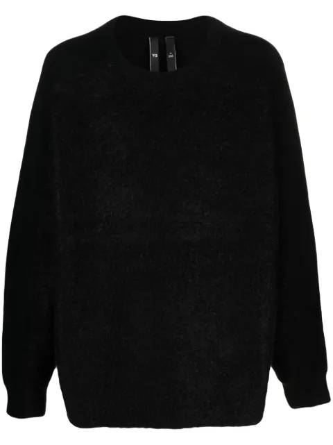 Y-3 brushed-effect wool-blend jumper