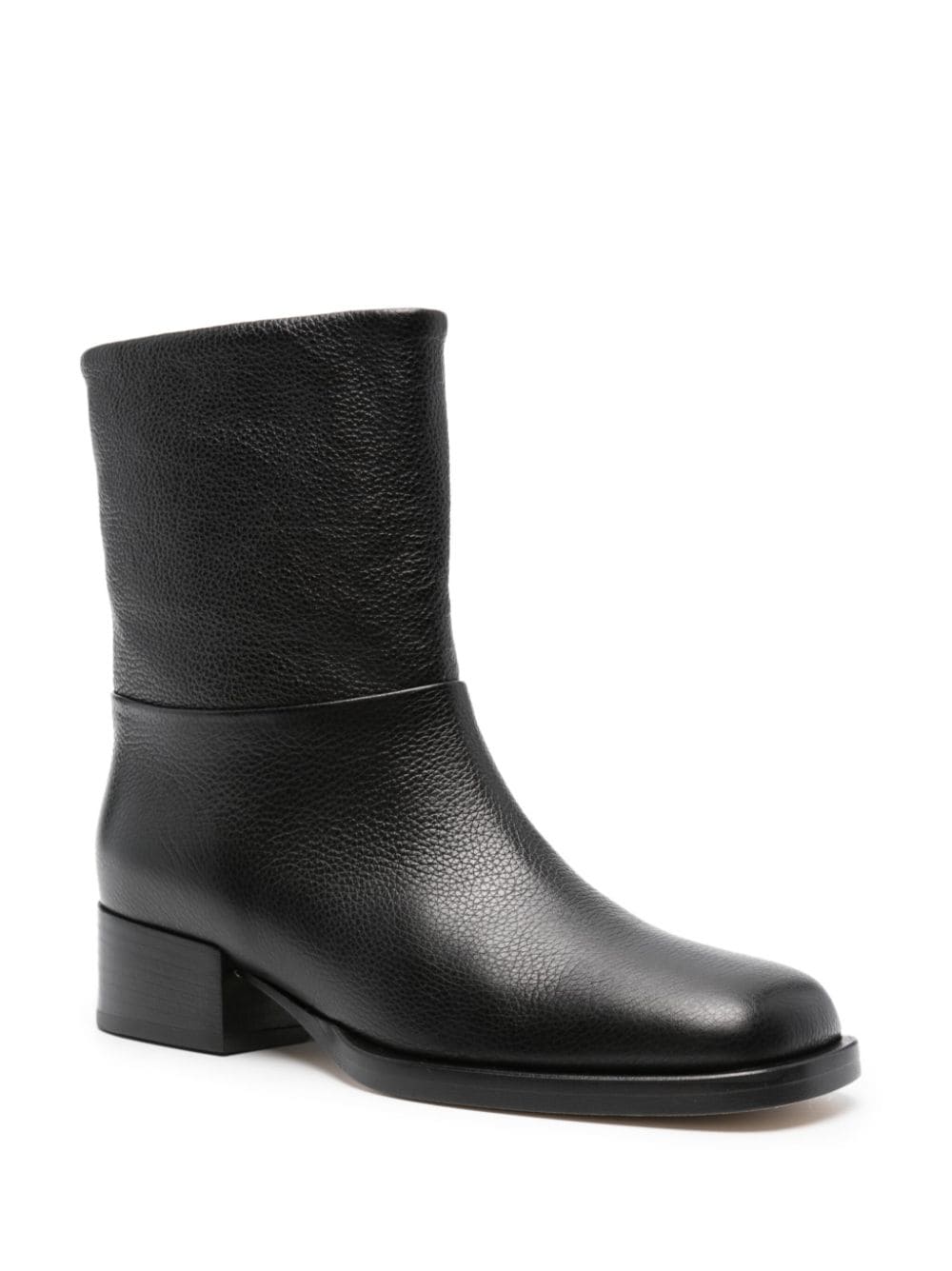 Dear Frances 40mm square-toe ankle boots - Zwart