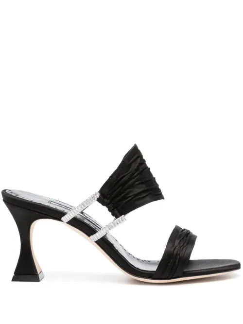 Sandales Chinap 70 mm en satin - Manolo Blahnik - Modalova