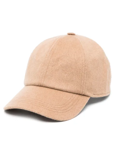 Varsity logo-plaque wool baseball cap