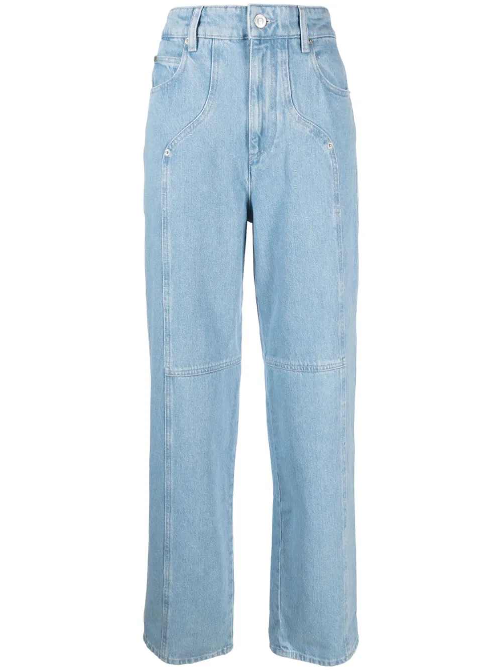 Isabel Marant Valeria Straight-leg Jeans In Schwarz