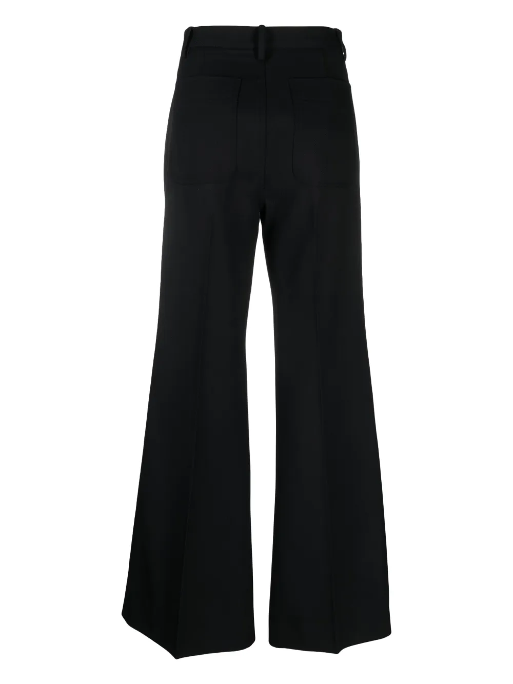 Plan C flared wool trousers - Blauw