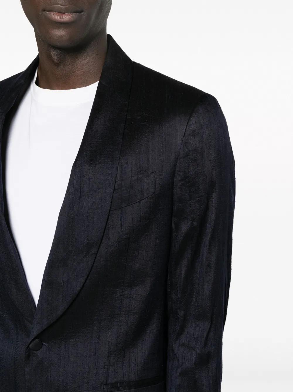 Lardini Zijden blazer Blauw