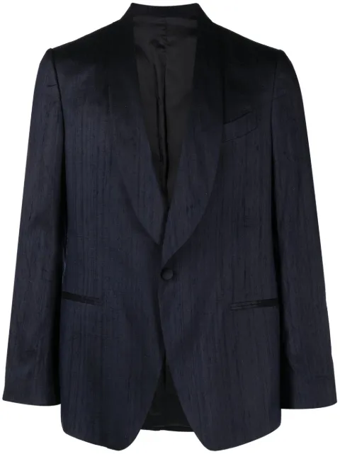 Lardini blazer en soie à simple boutonnage
