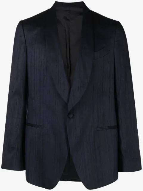 Lardini blazer en soie à simple boutonnage