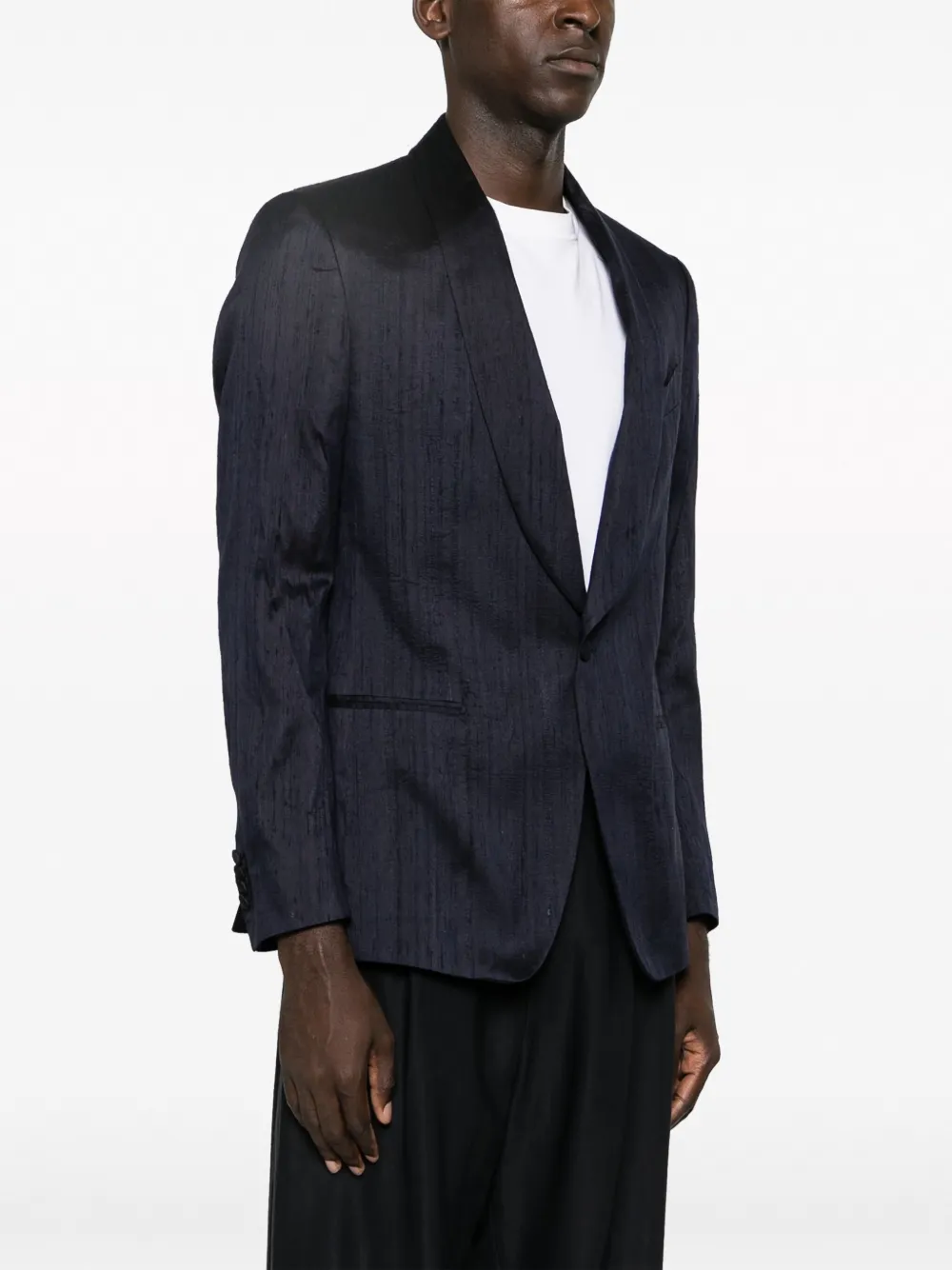Lardini Zijden blazer Blauw