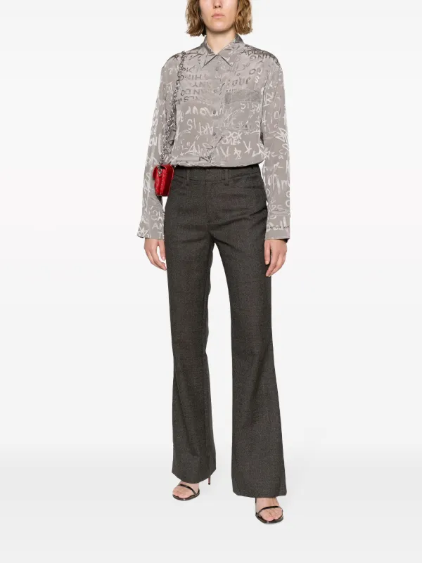 Zadig&Voltaire スローガン シルクシャツ | グレー | FARFETCH JP