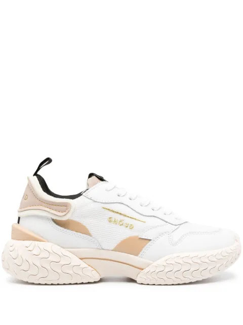 GHŌUD logo-embroidered leather sneakers