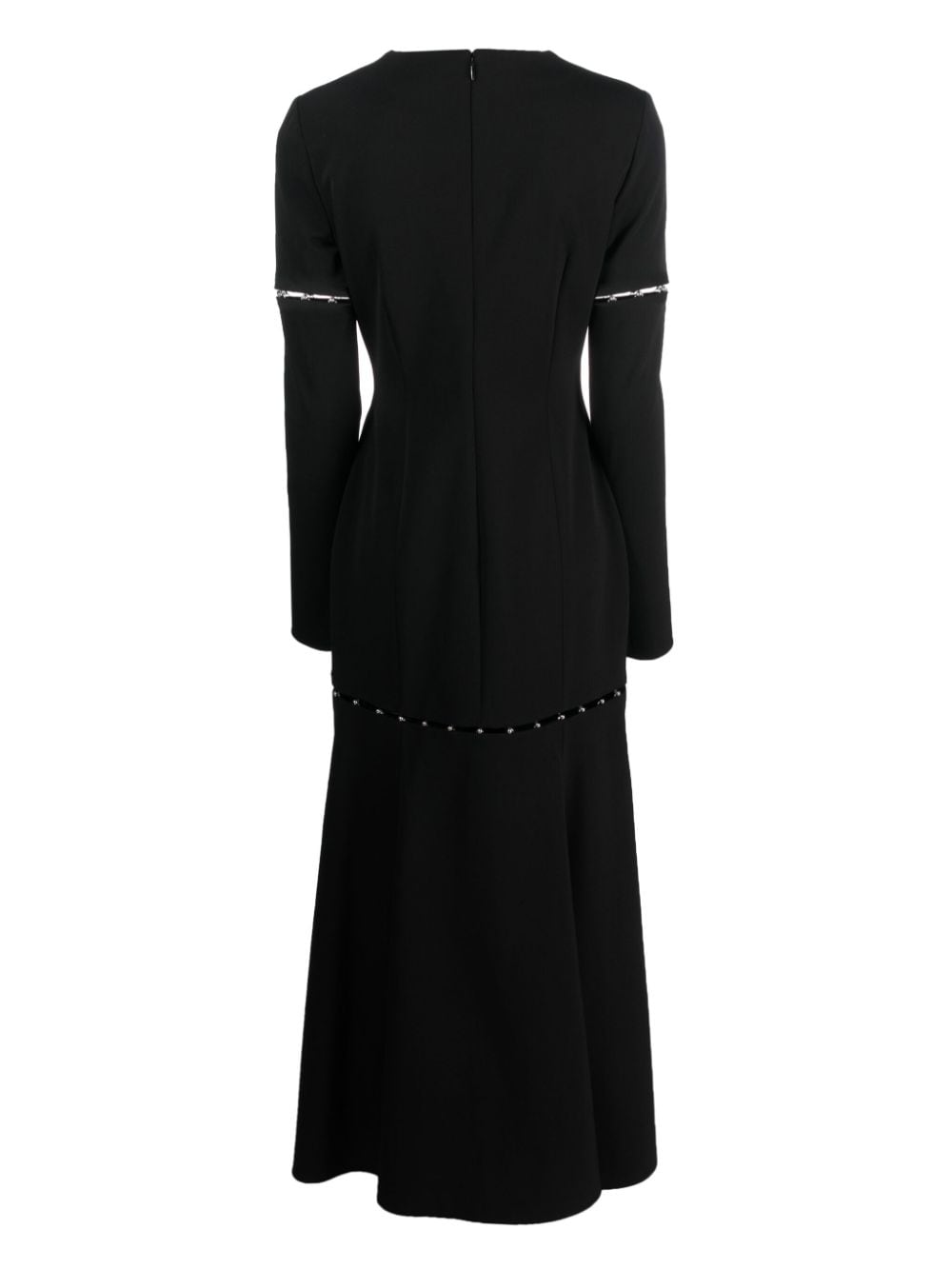 Del Core cut-out maxi dress - Zwart