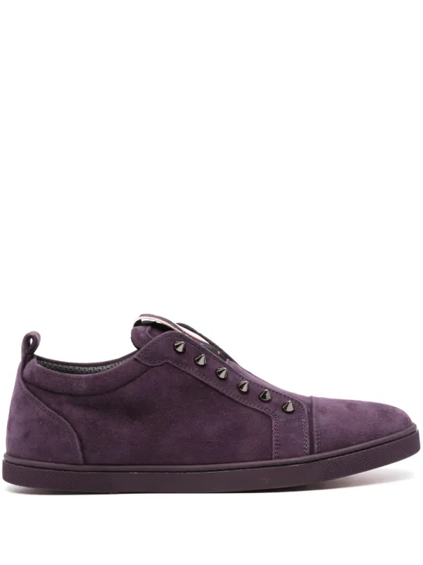 Purple louboutin sneakers online