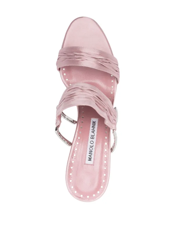 【MANOLO BLAHNIK 】★Chinap 70mm サテンミュール Manolo Blahnik Chinap 70mm サテンミュール | パープル