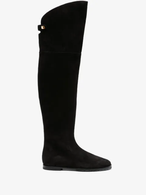 Maison Skorpios Stefania knee-high suede boots