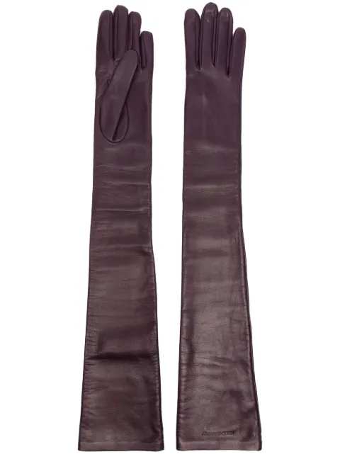 Alexander McQueen guantes largos Sólidos 