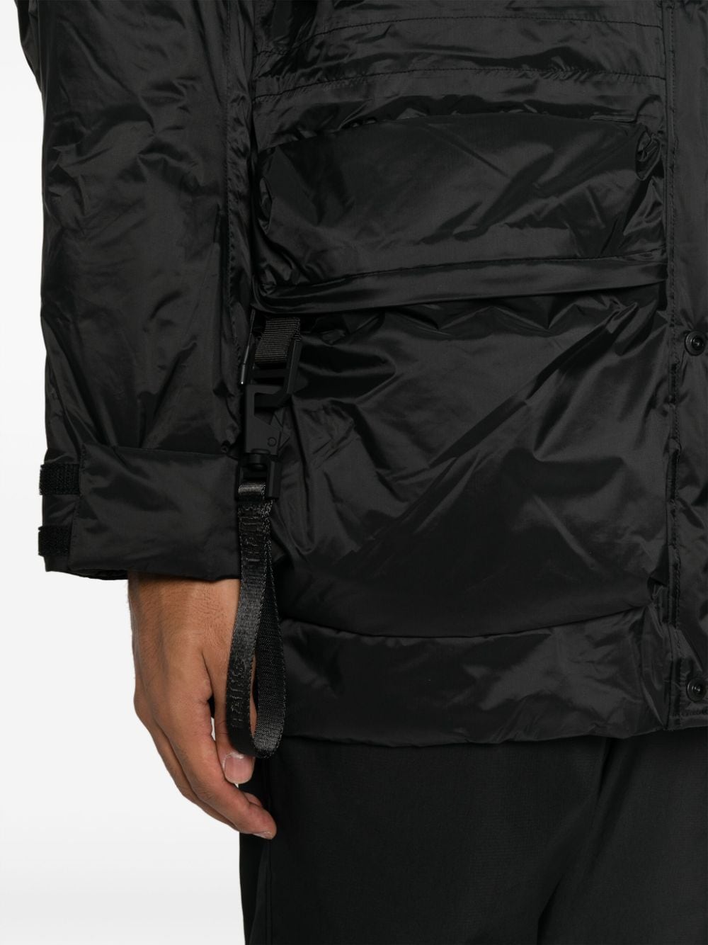 Shop Rains Vardo Padded Parka In Black