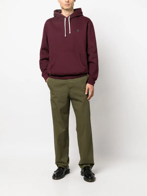 Maroon ralph hotsell lauren hoodie
