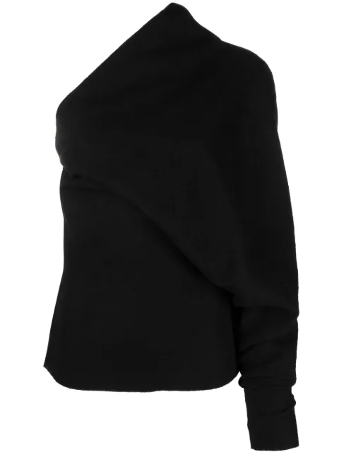 Rick Owens one-sleeve virgin wool top