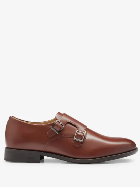 BOSS Sapato monk Colby de couro