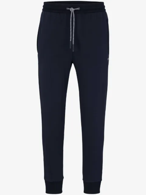 BOSS logo-embroidered cotton-blend track pants