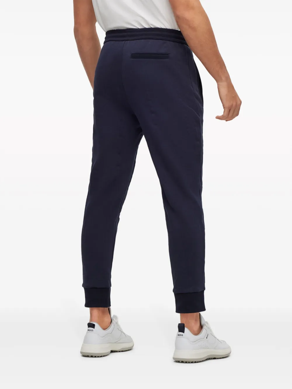 BOSS Trainingsbroek met geborduurd logo Blauw