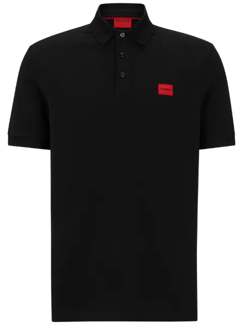 HUGO playera tipo polo con parche del logo 