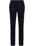 BOSS tapered-leg cotton-blend trousers - Blue
