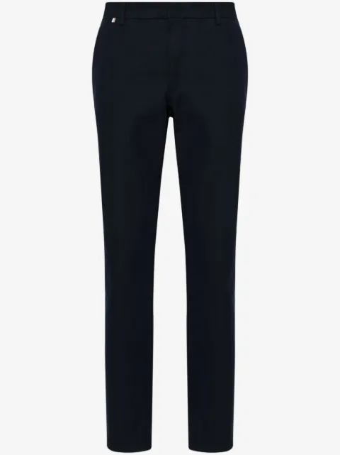 BOSS tapered-leg cotton-blend trousers 