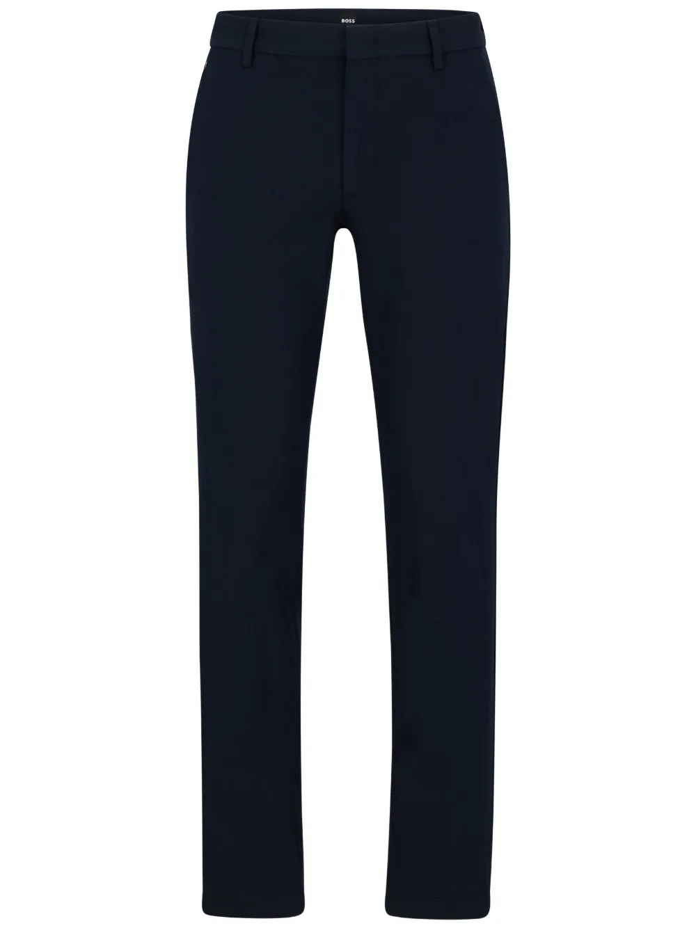 Hugo Boss Slim-fit Trousers In Micro-patterned Performance-stretch Jersey In Blau