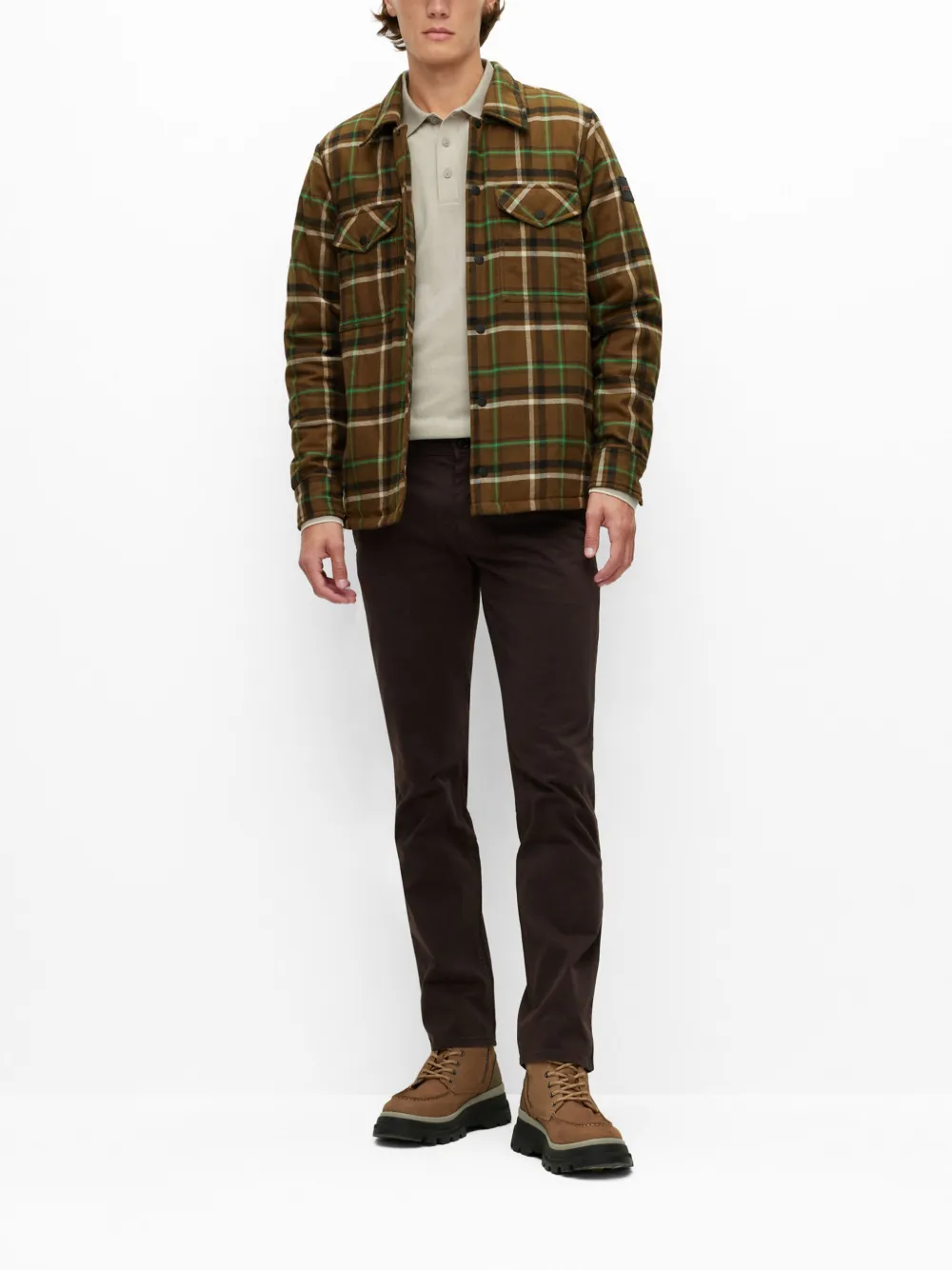 BOSS Calça cenoura com patch de logo | Calça cenoura | Image 2