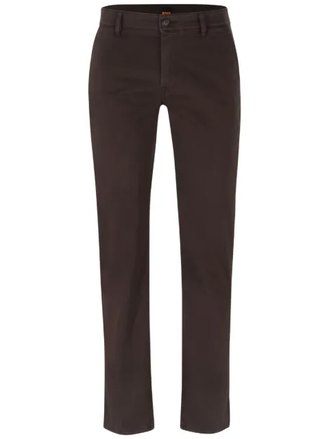 BOSS Calça cenoura com patch de logo 