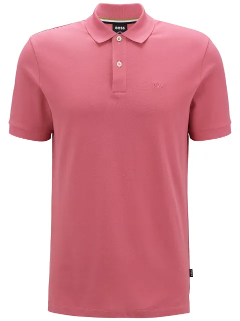 BOSS Camisa polo com logo bordado