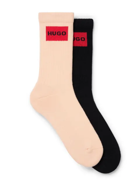 HUGO Kit 2 pares de meias com logo