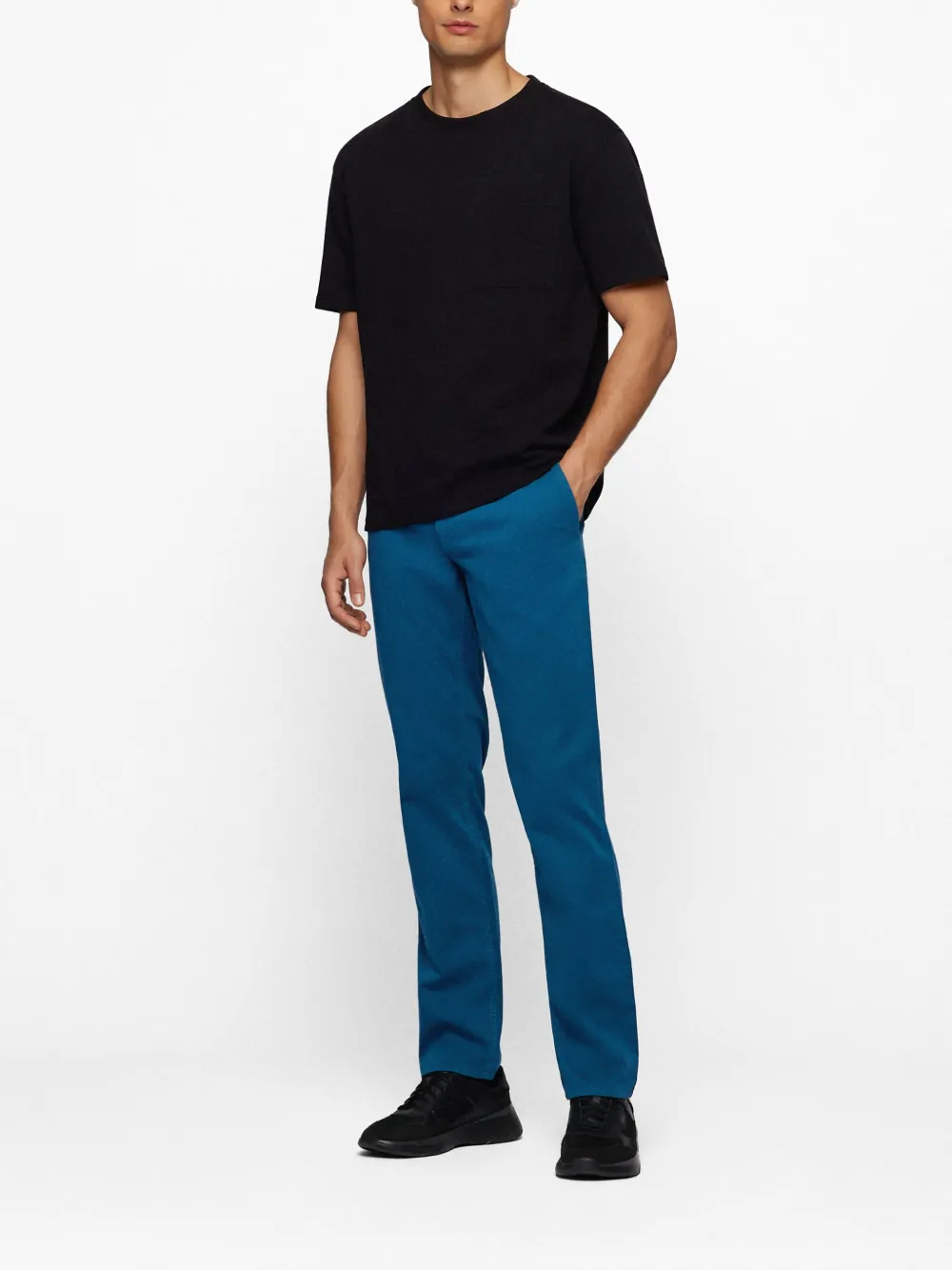 BOSS Calça cenoura com patch de logo | Calça cenoura | Image 2