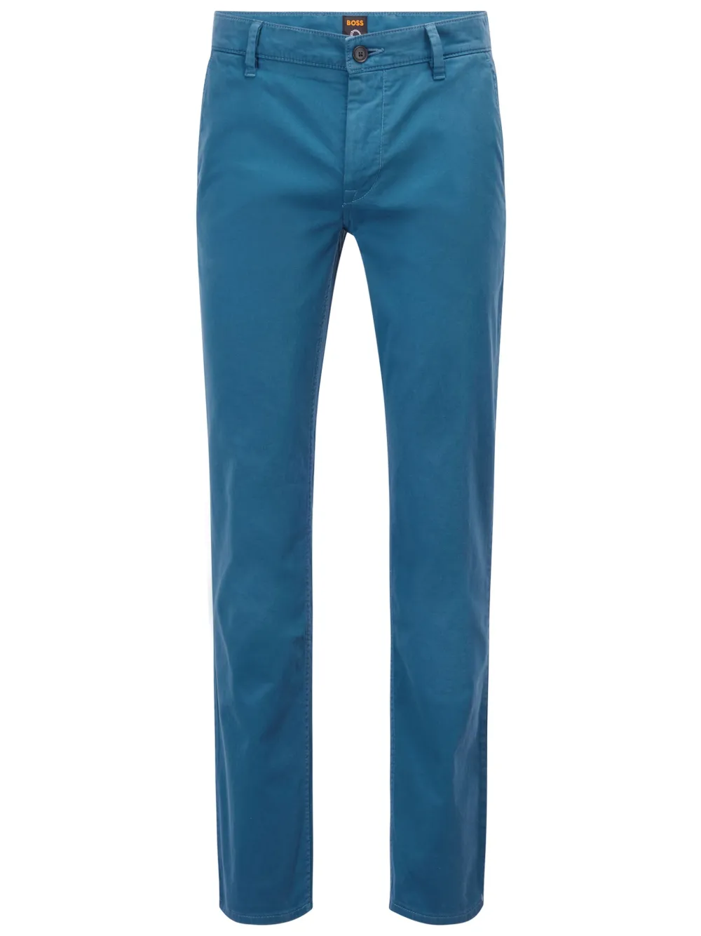 BOSS Calça cenoura com patch de logo | Azul | Image 1