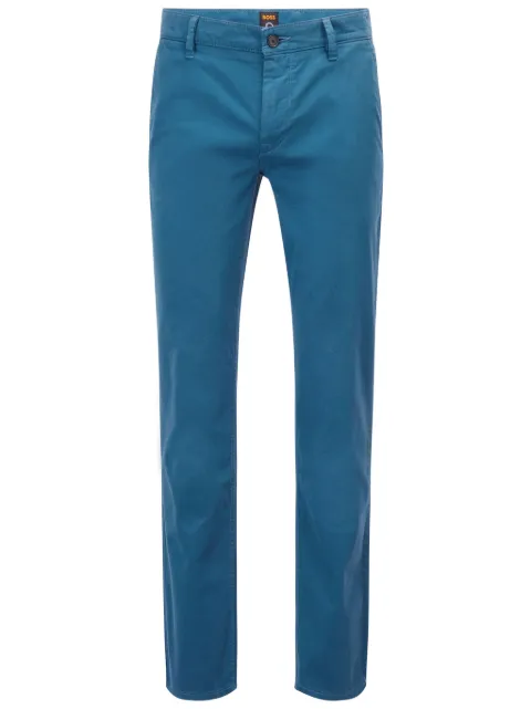 BOSS Calça cenoura com patch de logo 