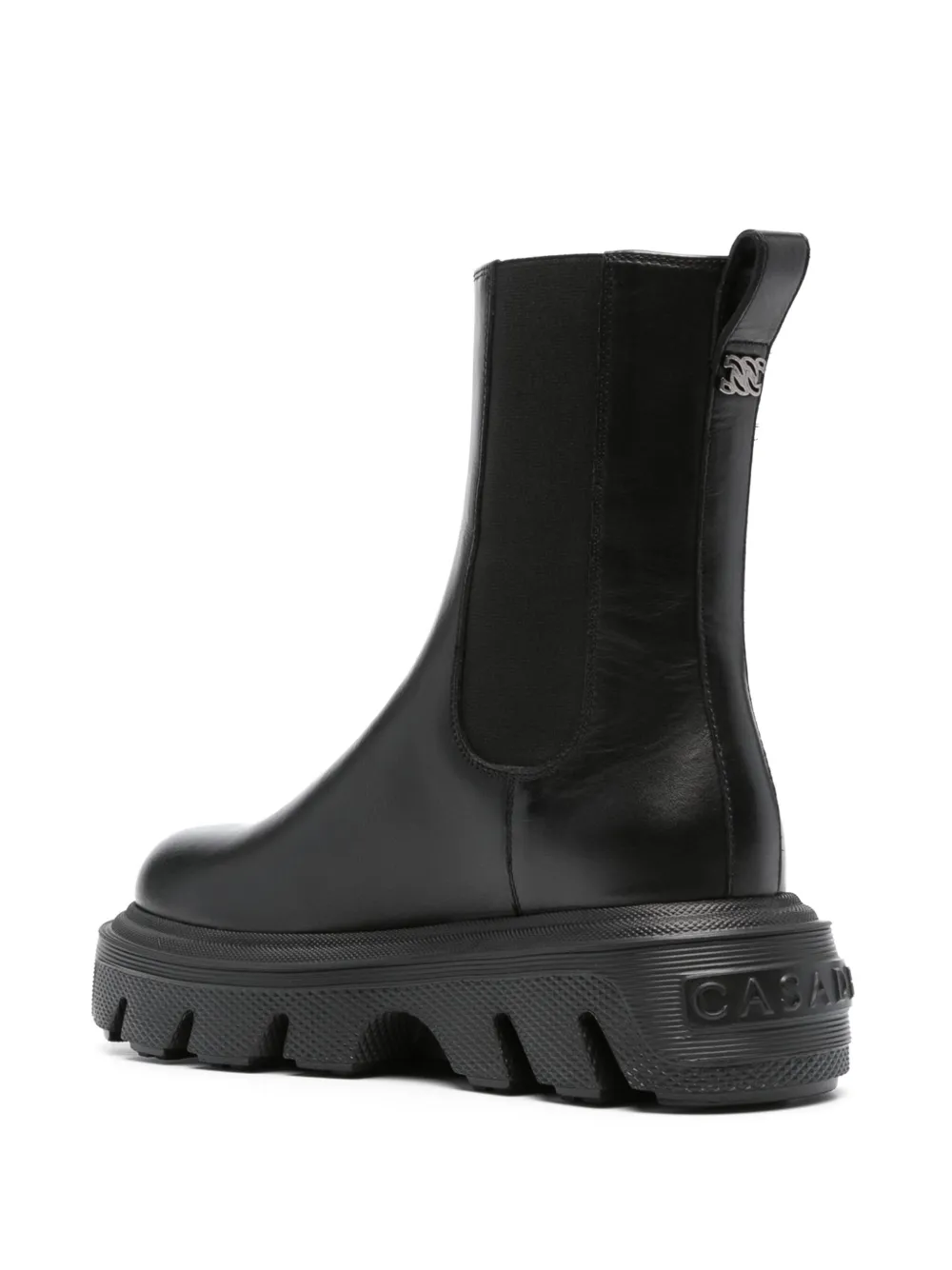 Casadei Generation C Leather Ankle Boots In Black
