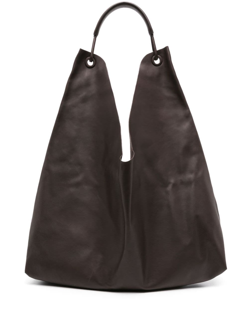 Shop The Row Bindle 3 Leather Tote Bag In Brown