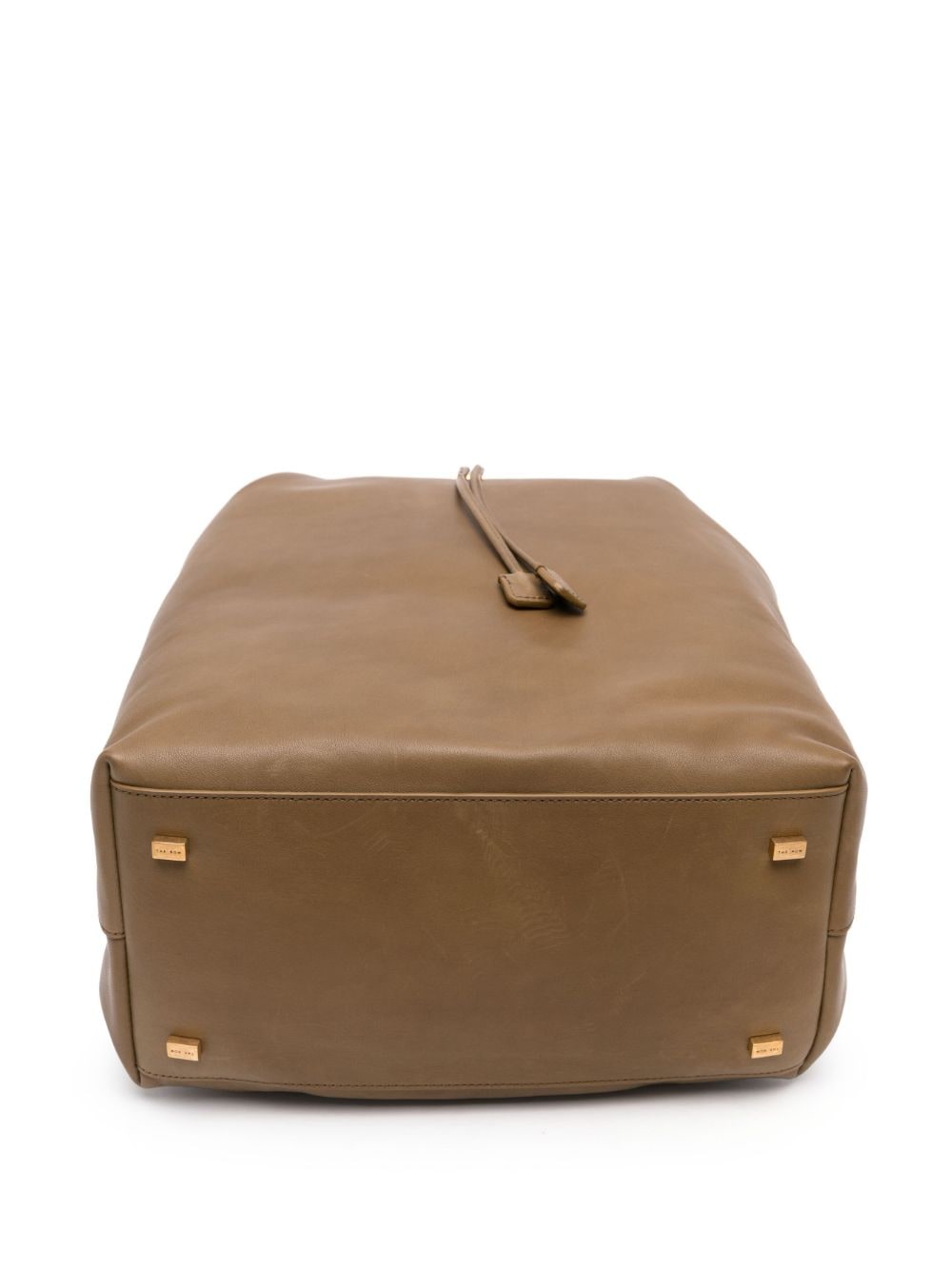 Shop The Row 11 Leather Bucket Backpack In Green