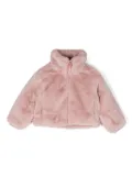 Save The Duck Kids reversible faux-fur jacket - Pink