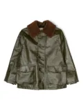 Gucci Kids Double G pattern cotton jacket - Green