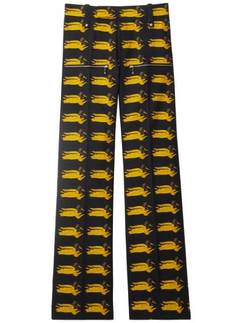 Burberry Duck-print wool trousers Men